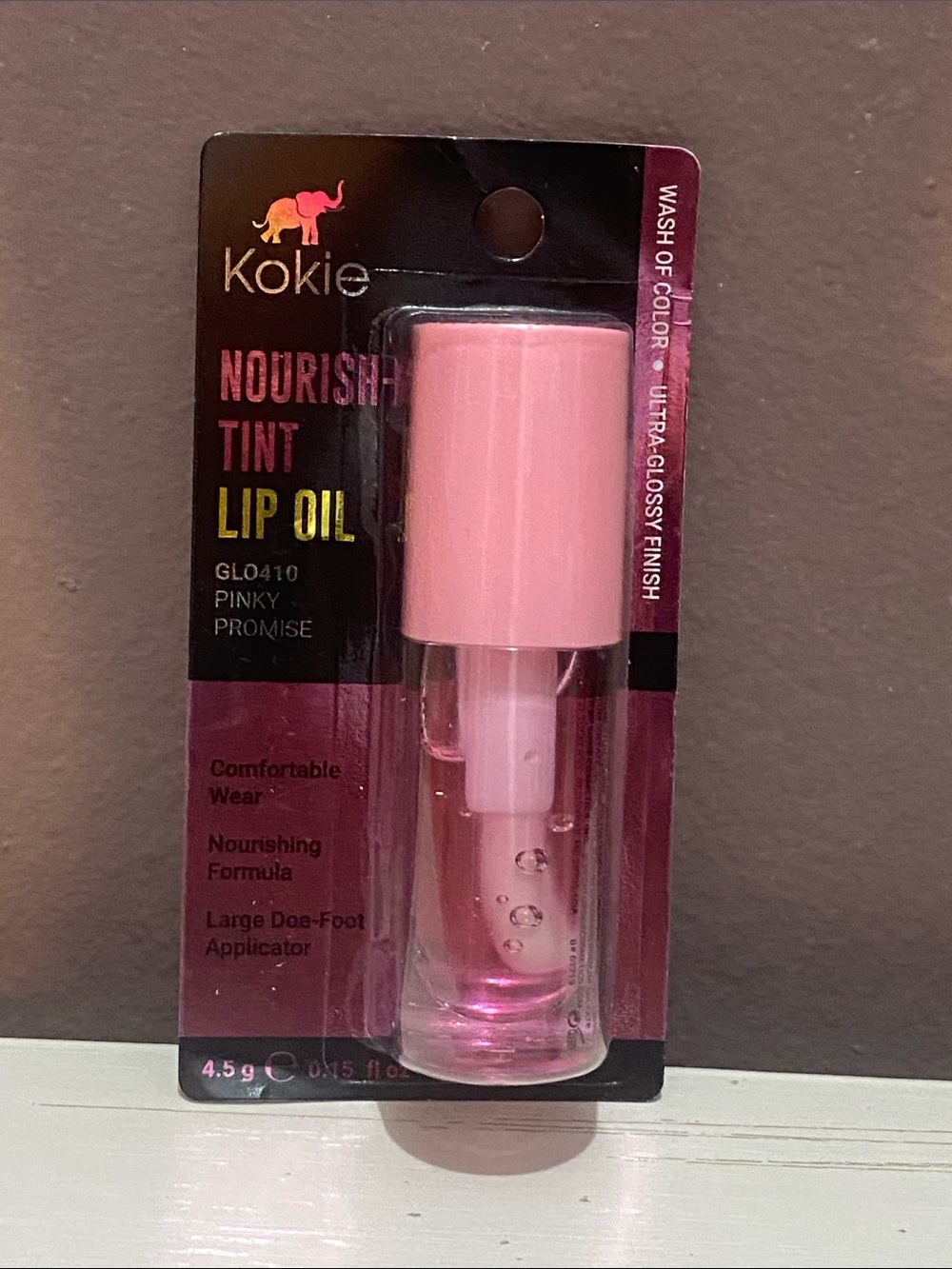 Kokie Nourish Tint Lip Oil — Pinky Promise